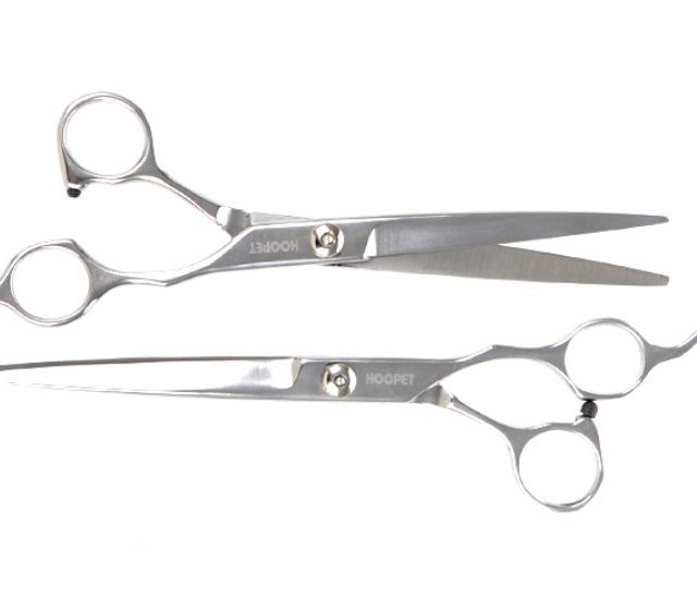 Solid Stainless Steel Pet Grooming Scissors